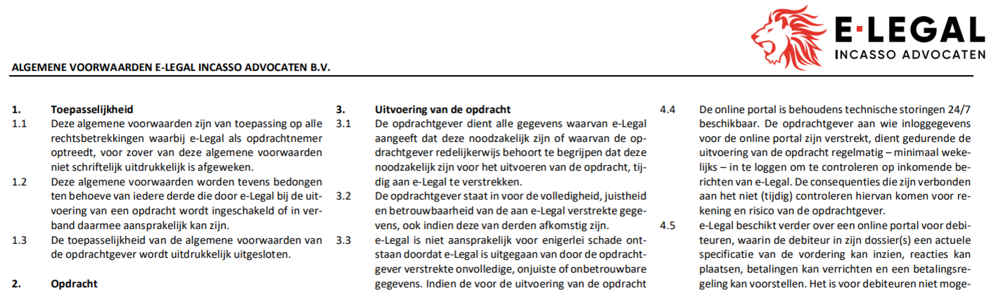 kosten incassobureau zakelijk en particulier