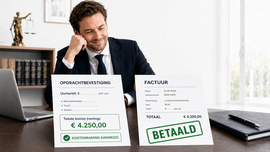 kostenbeding advocaat wel kostenraming